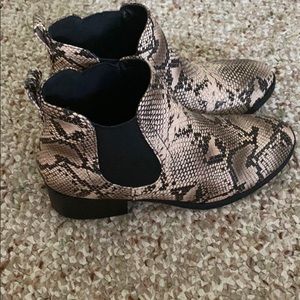 Snakeskin boots
